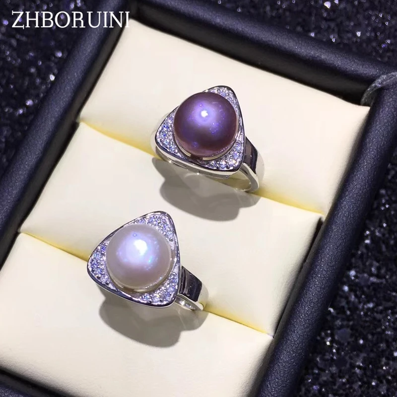 ZHBORUINI Pearl Ring 925 Sterling Silver Ring Jewelry Triangle Zircon Ring Natural Freshwater Pearl Rings For Women Accessories
ZHBORUINI Pearl Ring 925 Sterling Silver Ring Jewelry Triangle Zircon Ring Natural Freshwater Pearl Rings For Women Accessories