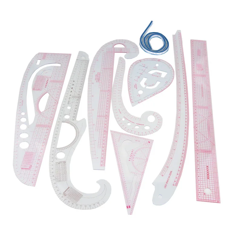 9PCS/SET Cutting ruler Sewing Feet Tailor-foot Put Yardstick Sleeve Arm French Curve Cut Cutting Knife Ruler Cuff Button Comma
9PCS/SET Cutting ruler Sewing Feet Tailor-foot Put Yardstick Sleeve Arm French Curve Cut Cutting Knife Ruler Cuff Button Comma