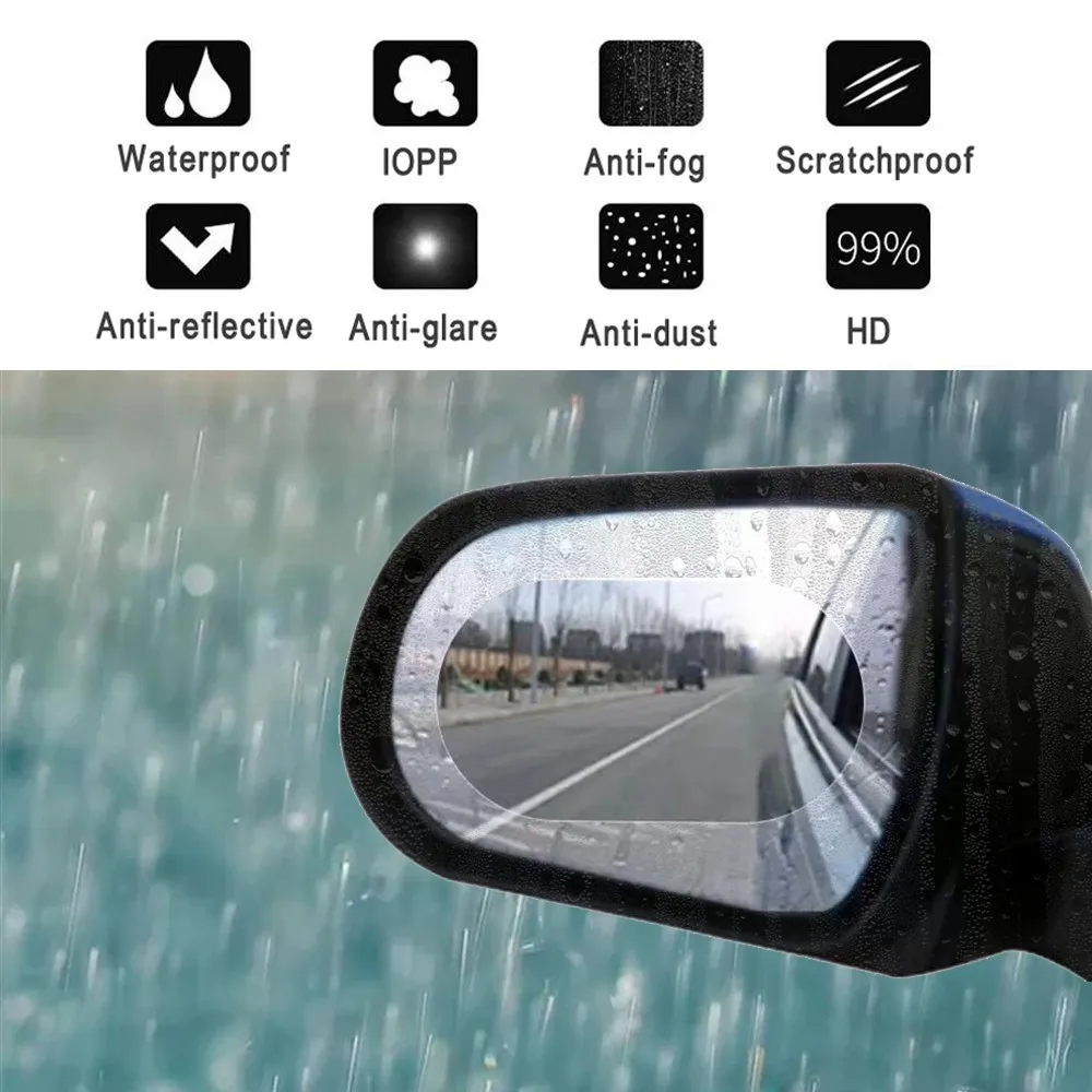 2*pcs Car Rearview Mirror Protective Film Anti Fog Membrane Anti-glare Waterproof Motorcycle Window Rainproof Auto Clear Sticker
2*pcs Car Rearview Mirror Protective Film Anti Fog Membrane Anti-glare Waterproof Motorcycle Window Rainproof Auto Clear Sticker