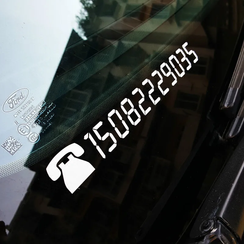 GalonDeco Custom Reflective Sticker Temporary Parking Contact Phone Number Customization Car Front windshield
GalonDeco Custom Reflective Sticker Temporary Parking Contact Phone Number Customization Car Front windshield
