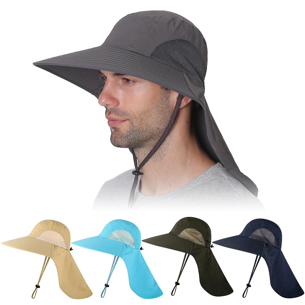 Sun Caps Flap Hats 360 degree Solar UV Protection Fishing Cap Wide Brim Unisex Sun Hat with Neck Flap for Travel Camping Hiking
Sun Caps Flap Hats 360 degree Solar UV Protection Fishing Cap Wide Brim Unisex Sun Hat with Neck Flap for Travel Camping Hiking