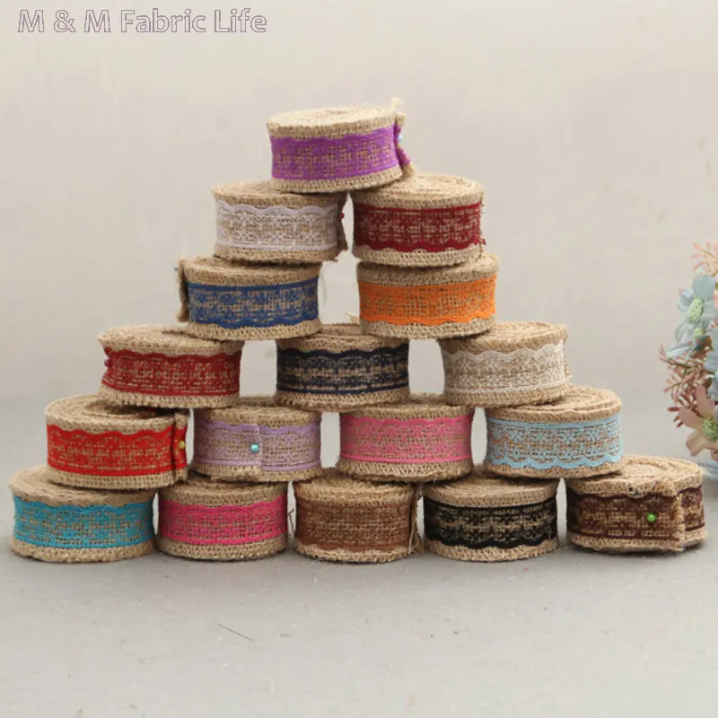 3cm*10yards colorful jute burlap ribbon linen patchwork DIY jute party suppliers tabel decoration Christmas accessory
3cm*10yards colorful jute burlap ribbon linen patchwork DIY jute party suppliers tabel decoration Christmas accessory