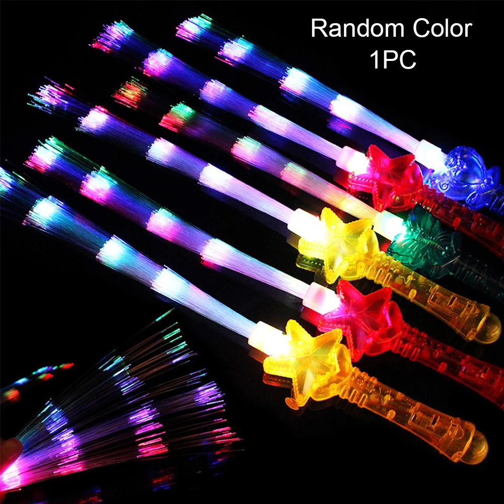 Party Portable Lightweight Blinking Glow Stick Club Shows Fiber Optic Rainbow Color Halloween LED Flashing Easy Operate Holiday
Party Portable Lightweight Blinking Glow Stick Club Shows Fiber Optic Rainbow Color Halloween LED Flashing Easy Operate Holiday