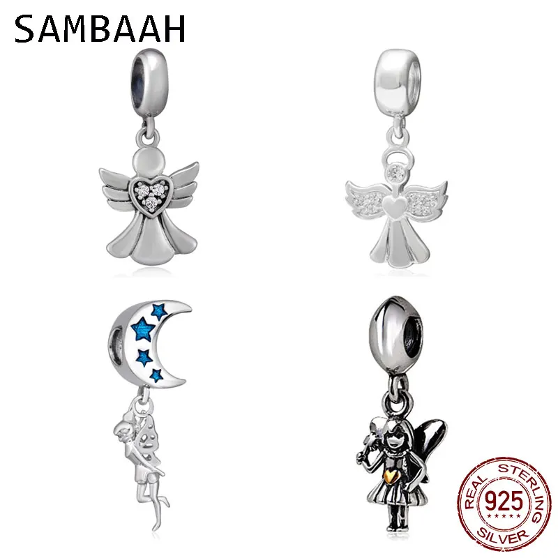 Sambaah Dangle Fairy Angel of Love Pendant 925 Sterling Silver Angel Charm Beads fit Original Pandora Women DIY Jewelry Bracelet 
Sambaah Dangle Fairy Angel of Love Pendant 925 Sterling Silver Angel Charm Beads fit Original Pandora Women DIY Jewelry Bracelet