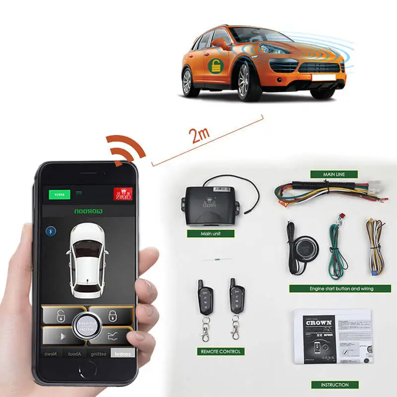 remote start alarm system for car auto alarm central locking keyless entry system car parts start stop button Car alarm system
remote start alarm system for car auto alarm central locking keyless entry system car parts start stop button Car alarm system