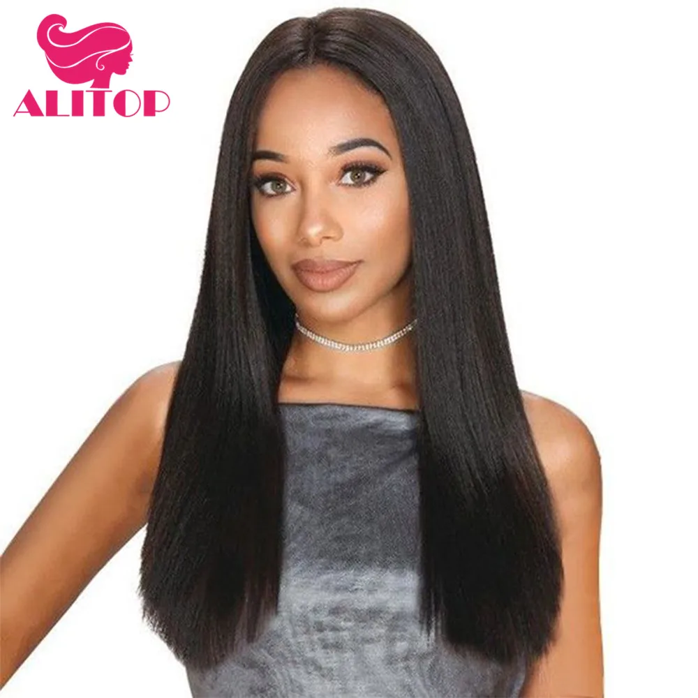 ALITOP 360 Lace Frontal Wig Brazilian Lace Front Human Hair Wigs Remy Hair Pre-Plucked With Baby Hair Full End Natural Black
ALITOP 360 Lace Frontal Wig Brazilian Lace Front Human Hair Wigs Remy Hair Pre-Plucked With Baby Hair Full End Natural Black