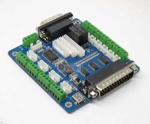 CNC 5 Axis Mach3 Interface Board, Breakout Board Input 5V DC for Stepper Motor Driver Mill
CNC 5 Axis Mach3 Interface Board, Breakout Board Input 5V DC for Stepper Motor Driver Mill