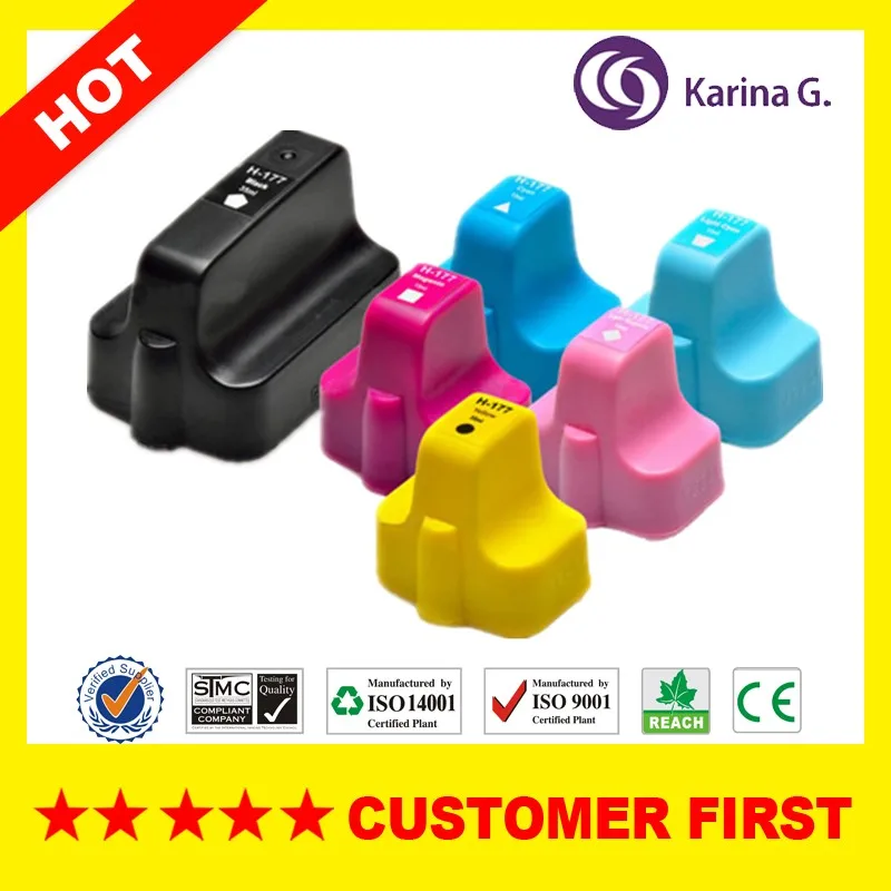 6X Compatible ink Cartridge for HP 177 HP177 suit for HP Photosmart C5140 C5150 C5180 C5183 C5185 D7145 D7155 D7160
6X Compatible ink Cartridge for HP 177 HP177 suit for HP Photosmart C5140 C5150 C5180 C5183 C5185 D7145 D7155 D7160