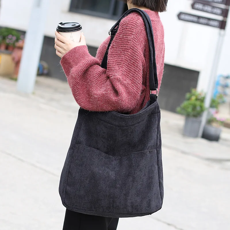 Thick corduroy open strap large capacity tote bag fashion single shoulder hand bags women simple shopping shouler bag
Thick corduroy open strap large capacity tote bag fashion single shoulder hand bags women simple shopping shouler bag
