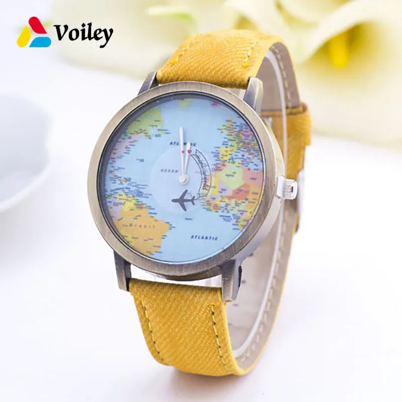 Christmas Gift for Guest Fashion Travel By Plane Global Map Watches Men Women Casual Denim Quartz Casual Sports Watch Feminino,Q
Christmas Gift for Guest Fashion Travel By Plane Global Map Watches Men Women Casual Denim Quartz Casual Sports Watch Feminino,Q