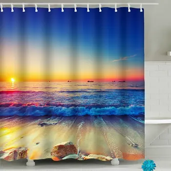 Amagical Ocean Blue Sky Water Waves Shower Curtain Sea Beach Sunset Waterproof Fabric Bathroom Accessory
Amagical Ocean Blue Sky Water Waves Shower Curtain Sea Beach Sunset Waterproof Fabric Bathroom Accessory