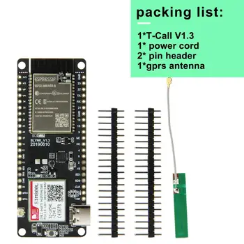 T-Call V1.3 ESP32 Wireless Module GPRS Antenna SIM Card SIM800L Module 
T-Call V1.3 ESP32 Wireless Module GPRS Antenna SIM Card SIM800L Module