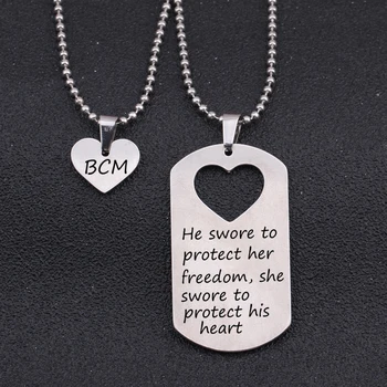 Couple Necklace Customized Personalized Heart Shape 1 Sets Jewelry Birthday Love Memorial Jewelry Handmade Necklace Gift
Couple Necklace Customized Personalized Heart Shape 1 Sets Jewelry Birthday Love Memorial Jewelry Handmade Necklace Gift