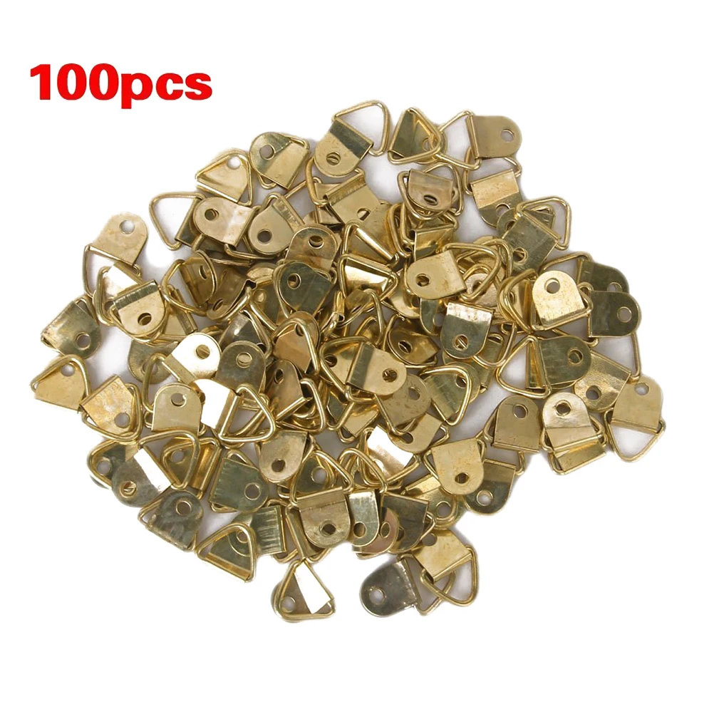 OUNONA 100pcs Small Triangle D-Ring Single Hole Picture Frame Hangers Holders with Screws
OUNONA 100pcs Small Triangle D-Ring Single Hole Picture Frame Hangers Holders with Screws
