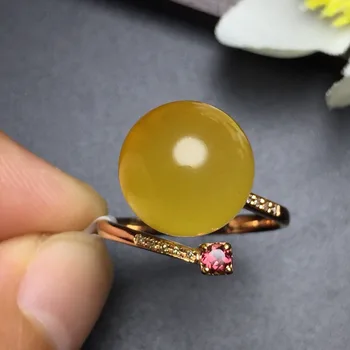 Fine Jewelry Real 18K Rose Gold AU750 100% Natural Amber Gemstone Female Rings for Women Fine Ring
Fine Jewelry Real 18K Rose Gold AU750 100% Natural Amber Gemstone Female Rings for Women Fine Ring
