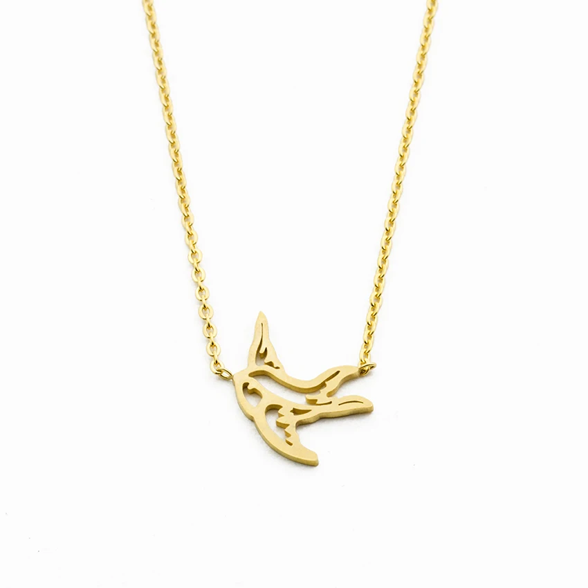 ACEBFEET Cute Animal Hollow Bird Necklace Gold Silver Color Swallow Pendant For Women Jewelry Boho Colar Graduation Gift
ACEBFEET Cute Animal Hollow Bird Necklace Gold Silver Color Swallow Pendant For Women Jewelry Boho Colar Graduation Gift