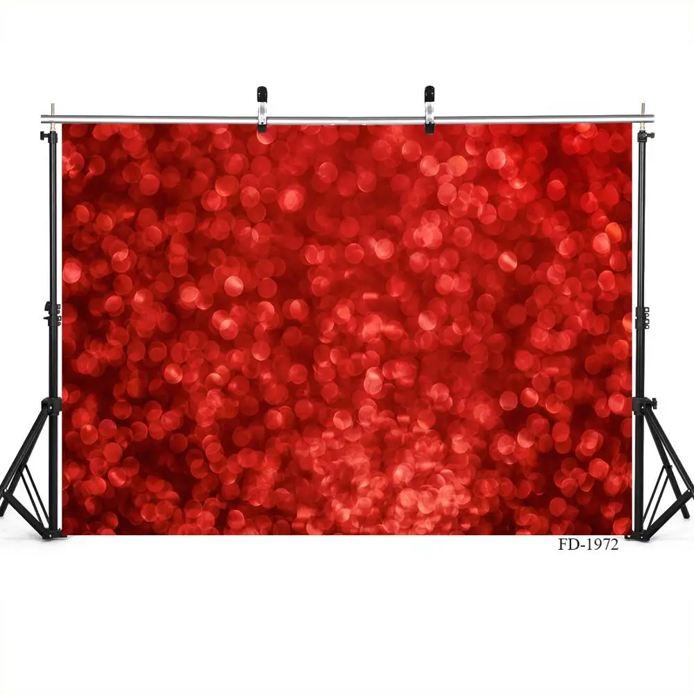 Red Sparkles Bokeh Vinyl Photography Backgrounds for Photo Studio Customized Portrait Children Baby Backdrops Photobooth | Электроника