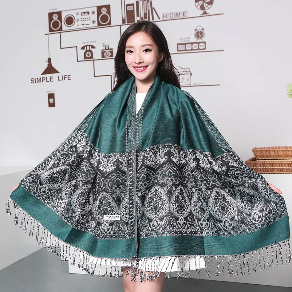 Wholesale Green New Autumn Winter Women's Fashion Printing Pashmina Cashmere Shawl Scarf Warp Warm Free Shipping 120601
Wholesale Green New Autumn Winter Women's Fashion Printing Pashmina Cashmere Shawl Scarf Warp Warm Free Shipping 120601