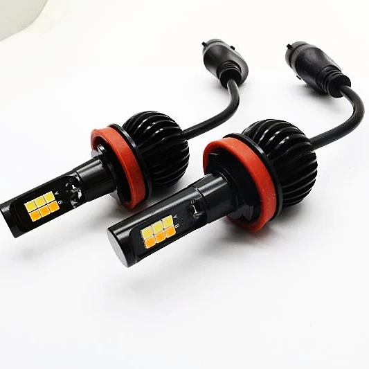 LM 2pcs LED H11 Car LED Foglight H8 H11 HB3 HB4 9005 9006 Dual Double Color LED Light Yellow and White
LM 2pcs LED H11 Car LED Foglight H8 H11 HB3 HB4 9005 9006 Dual Double Color LED Light Yellow and White