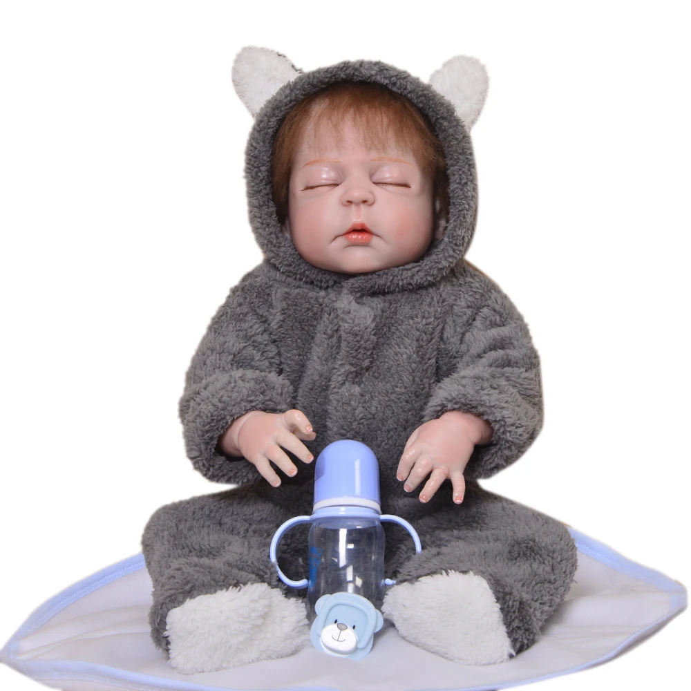 23" Full Silicone Reborn Baby Doll Toy Lifelike handmade toys doll infant dolls boy reborn play house bonecas doll for sale
23" Full Silicone Reborn Baby Doll Toy Lifelike handmade toys doll infant dolls boy reborn play house bonecas doll for sale