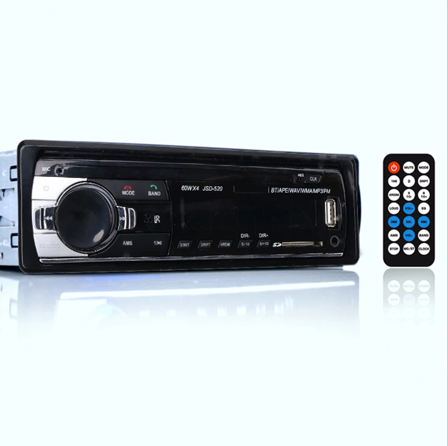 Universal Car Radio Stereo Audio MP3 Player JSD-520 Bluetooth V2.0 In-dash Single 1 Din FM Receiver Aux USB SD Remote Control
Universal Car Radio Stereo Audio MP3 Player JSD-520 Bluetooth V2.0 In-dash Single 1 Din FM Receiver Aux USB SD Remote Control