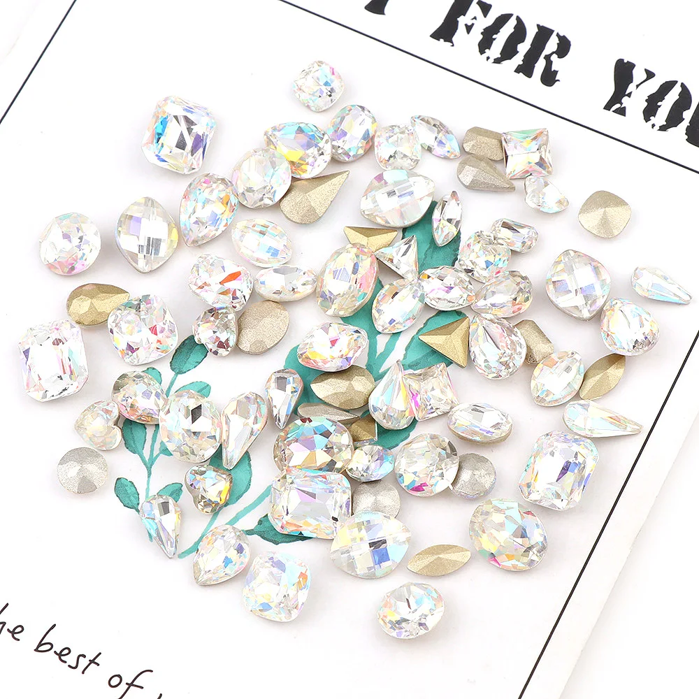 10Pcs Mix Shape Top Grade Shining Pointback Multicolor K9 Fancy Stone Rhinestones For DIY Nail Art/Phone/Dress Decoration
10Pcs Mix Shape Top Grade Shining Pointback Multicolor K9 Fancy Stone Rhinestones For DIY Nail Art/Phone/Dress Decoration