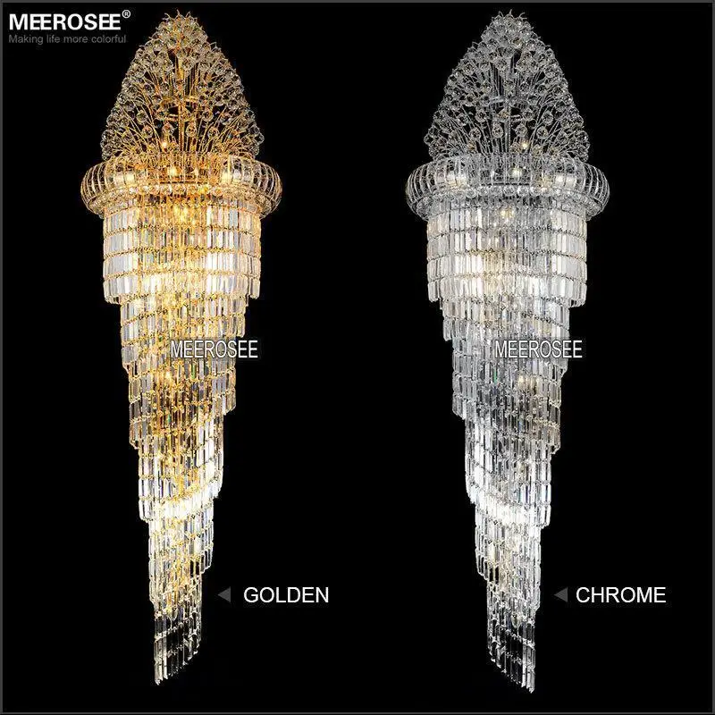Large Crystal Chandelier Light Fixture Classic golden chrome Hotel Crystal Lamp for Lobby Stair Hallway 100% Guarantee
Large Crystal Chandelier Light Fixture Classic golden chrome Hotel Crystal Lamp for Lobby Stair Hallway 100% Guarantee