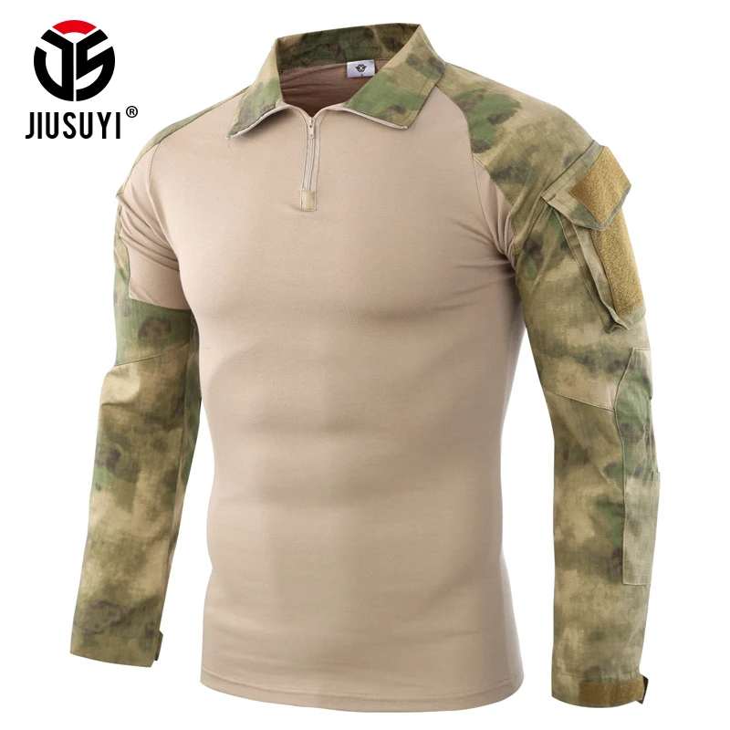 Multicam Camouflage Tactical Combat Long Sleeve T Shirt Soldiers Military SWAT Army Uniform Airsoft Paintball Tops Clothes Men
Multicam Camouflage Tactical Combat Long Sleeve T Shirt Soldiers Military SWAT Army Uniform Airsoft Paintball Tops Clothes Men
