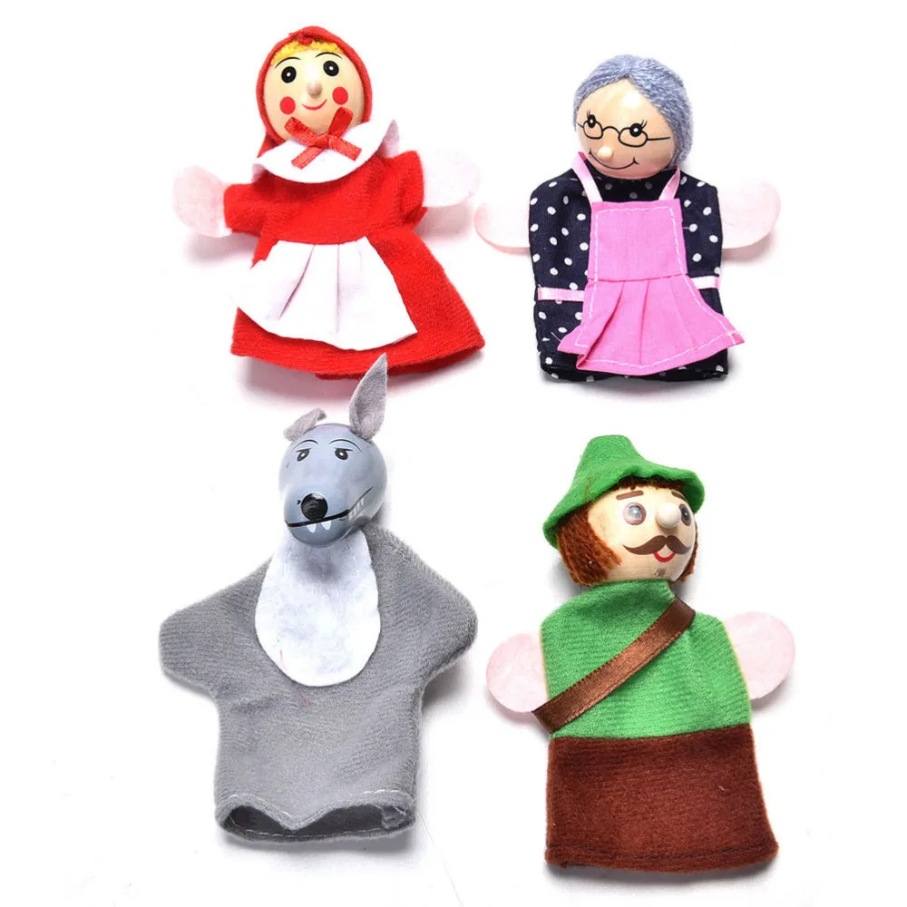 4PCS/1 Set Funny Finger Puppets Toys Little Red Riding Hood Finger Puppets Baby Educational Toy Christmas Gifts
4PCS/1 Set Funny Finger Puppets Toys Little Red Riding Hood Finger Puppets Baby Educational Toy Christmas Gifts