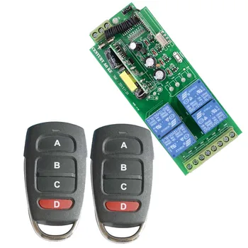 Smart Home AC85v~250V 110V 220V 230V 4CH Wireless Remote Control Switch Relay Output Radio Receiver Module and Transmitter
Smart Home AC85v~250V 110V 220V 230V 4CH Wireless Remote Control Switch Relay Output Radio Receiver Module and Transmitter
