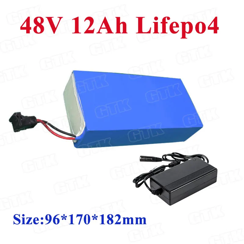GTK 48v 12ah 10ah lifepo4 battery pack with BMS for 1200w 1000w electric scooter bike Snowmobile batteries+ 58.4V 2A Charger
GTK 48v 12ah 10ah lifepo4 battery pack with BMS for 1200w 1000w electric scooter bike Snowmobile batteries+ 58.4V 2A Charger
