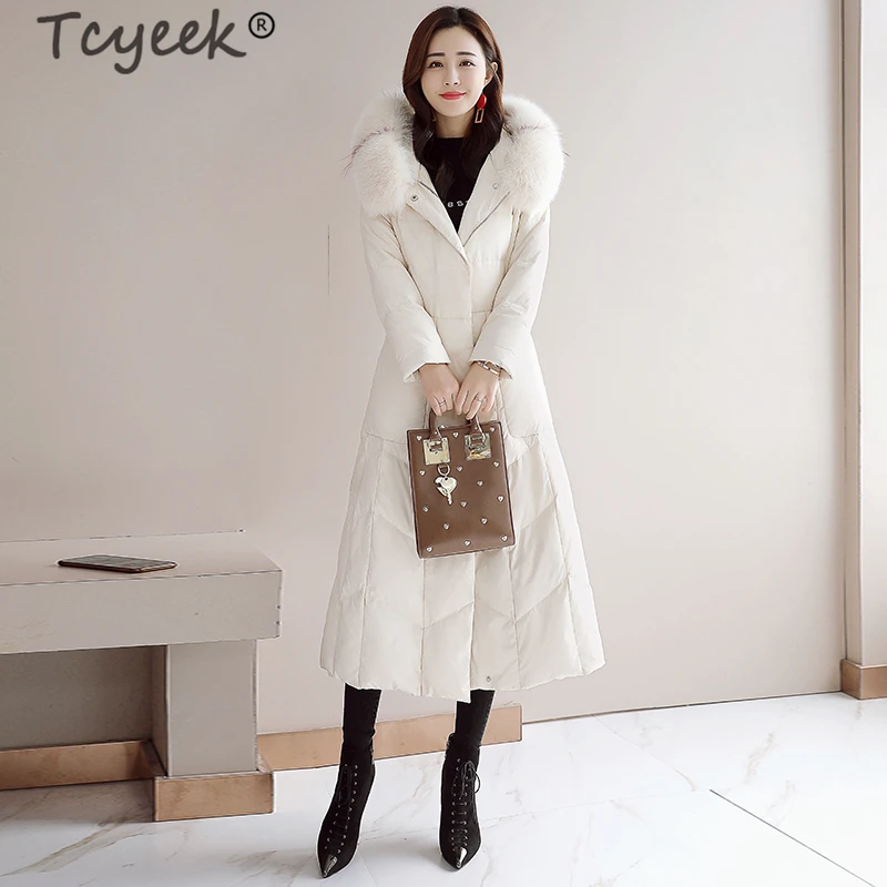 Tcyeek Winter Coat Female Fashion Women's Down Jacket with Real Fox Fur Hooded Warm Duck Down Long Jackets Ladies Coats ZHD03205
Tcyeek Winter Coat Female Fashion Women's Down Jacket with Real Fox Fur Hooded Warm Duck Down Long Jackets Ladies Coats ZHD03205