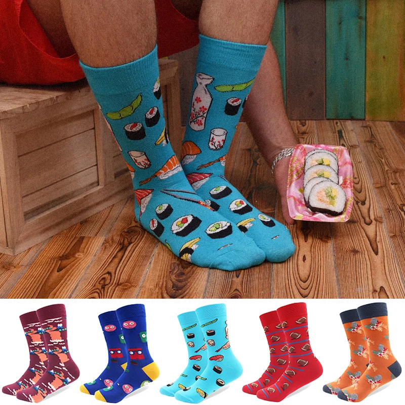 5 Pairs/lot Men's Combed Cotton Socks Novelty Pattern Long Tube Skateboard Socks Unisex Colorful Funny Crazy Pattern Casual Sock
5 Pairs/lot Men's Combed Cotton Socks Novelty Pattern Long Tube Skateboard Socks Unisex Colorful Funny Crazy Pattern Casual Sock