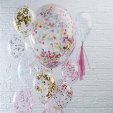 Confetti festival suprimentos Balão De Látex Pontos dourados cores misturadas Para O Casamento/baby shower/galinha/Proposta Partido DIY decoração Wh(China)