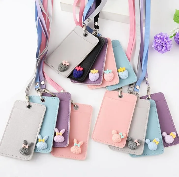 Cartoon Cute Candy Color PU Leather Card Holder With Lanyard Rabbit Girls Kawaii Bus Card Case Badge Credit Card Holders Cover
Cartoon Cute Candy Color PU Leather Card Holder With Lanyard Rabbit Girls Kawaii Bus Card Case Badge Credit Card Holders Cover