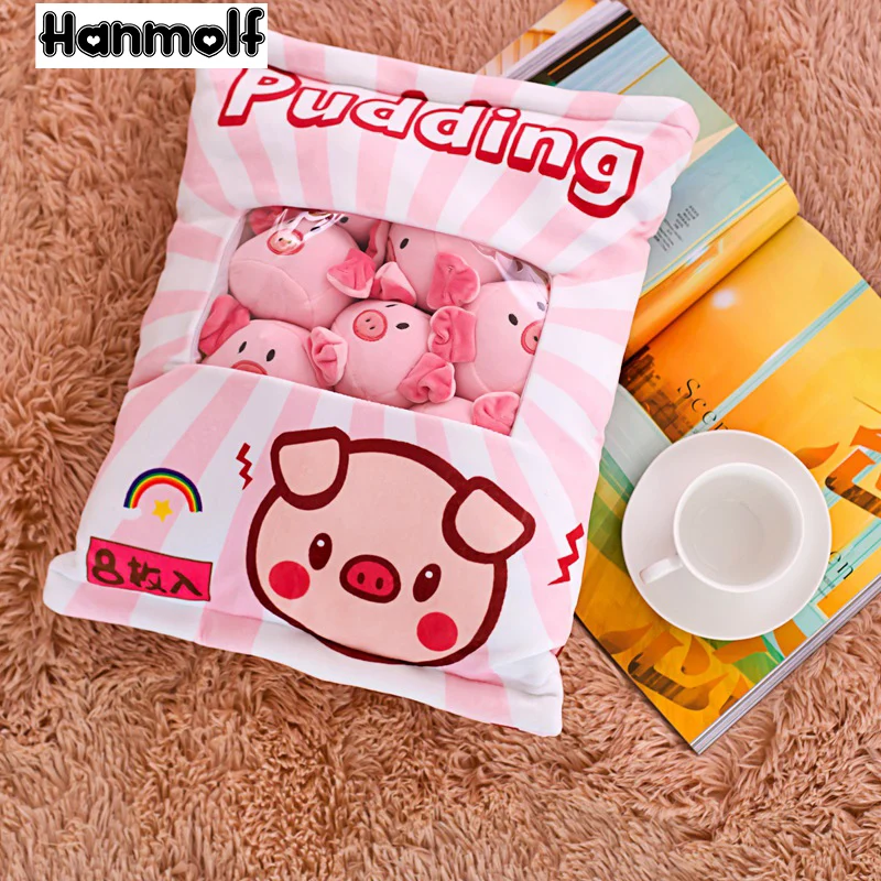 Pink Pig Pudding Plush Toy 8 Pieces Stuffed Animals Pigs Ball Shaped Plushie in Zipper Bag Emoji Piggy Decor Pillow 38*48cm
Pink Pig Pudding Plush Toy 8 Pieces Stuffed Animals Pigs Ball Shaped Plushie in Zipper Bag Emoji Piggy Decor Pillow 38*48cm