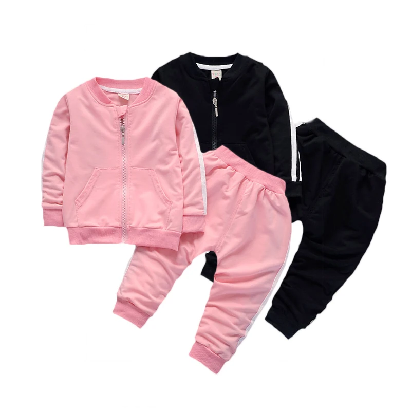 2019 baby girl Casual Tracksuit Children Boy Girl Zipper Jacket Pants 2Pcs/Sets Kids Fashion Sport Set Infant Clothing Cotton
2019 baby girl Casual Tracksuit Children Boy Girl Zipper Jacket Pants 2Pcs/Sets Kids Fashion Sport Set Infant Clothing Cotton