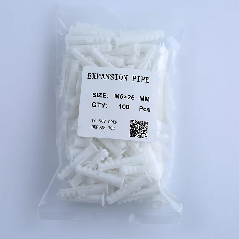 50000pcs Plastic expansion pipe M5*25 rubber plug plastic pipe nylon column expansion screw anchor wall plugs
50000pcs Plastic expansion pipe M5*25 rubber plug plastic pipe nylon column expansion screw anchor wall plugs