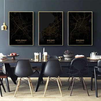 Stockholm Malmo Borlange Sweden City Map Gold Map Canvas Art Print Wall Pictures for Living Room No Frame 
Stockholm Malmo Borlange Sweden City Map Gold Map Canvas Art Print Wall Pictures for Living Room No Frame