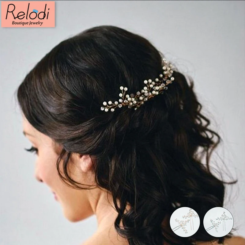Wedding Crystal Pearl Hair Pins Gold Bridal Hair Accessories Fashion Women Hair Sticks Clips Many Wedding Hair Jewelry SP0025
Wedding Crystal Pearl Hair Pins Gold Bridal Hair Accessories Fashion Women Hair Sticks Clips Many Wedding Hair Jewelry SP0025