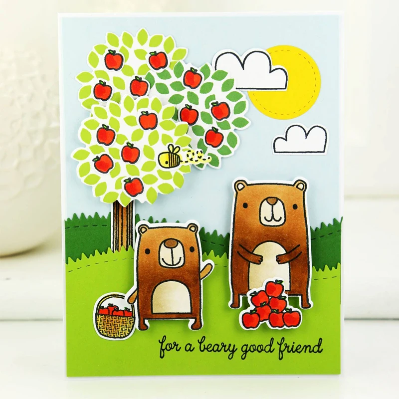 Good Friend Bear Apple Tree Transparent Stamp Clear Stamps for DIY Scrapbooking Paper Cards Making Decorative Craft Supplies 4x6
Good Friend Bear Apple Tree Transparent Stamp Clear Stamps for DIY Scrapbooking Paper Cards Making Decorative Craft Supplies 4x6