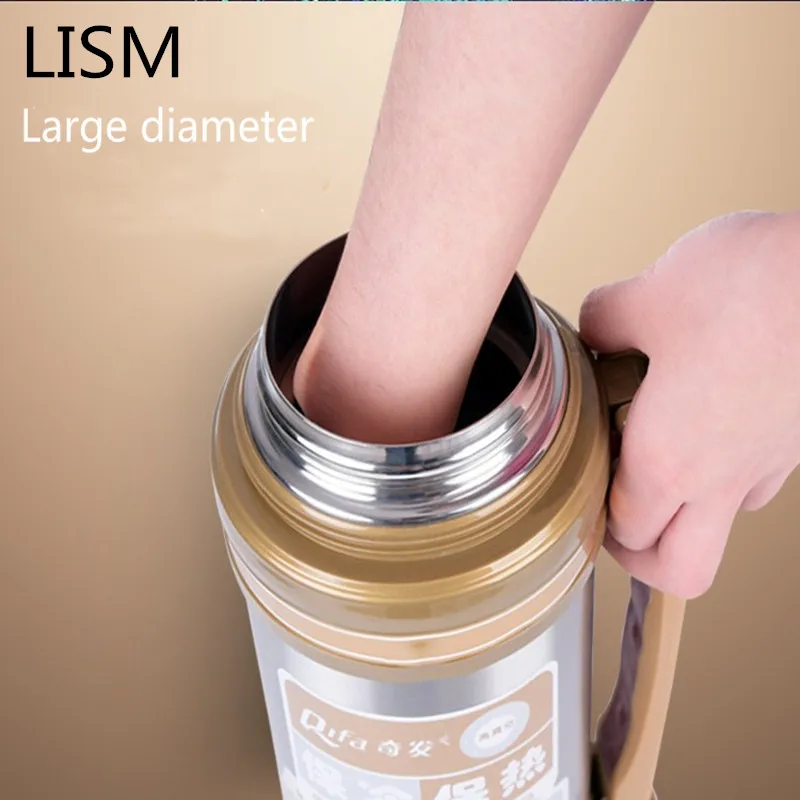 LISM 2L Large Capacity 304 Stainless Steel Thermal Insulation Cup Outdoor Travel Water Bottle Household large capacity thermos
LISM 2L Large Capacity 304 Stainless Steel Thermal Insulation Cup Outdoor Travel Water Bottle Household large capacity thermos