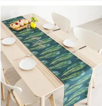 Green plants table runner cotton linen rectangle tablecloth leaves printed bed runner
Green plants table runner cotton linen rectangle tablecloth leaves printed bed runner