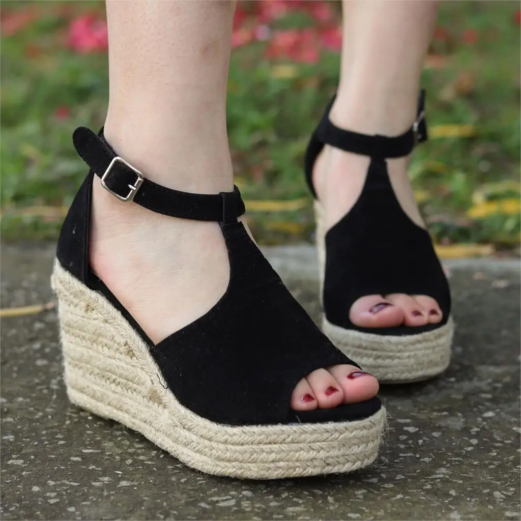 Platform Open Toe Sandals Women Wedges Shoes 2019 Summer woman Casual shoes High heels Wedding pumps Buckle Sandalias Mujer
Platform Open Toe Sandals Women Wedges Shoes 2019 Summer woman Casual shoes High heels Wedding pumps Buckle Sandalias Mujer