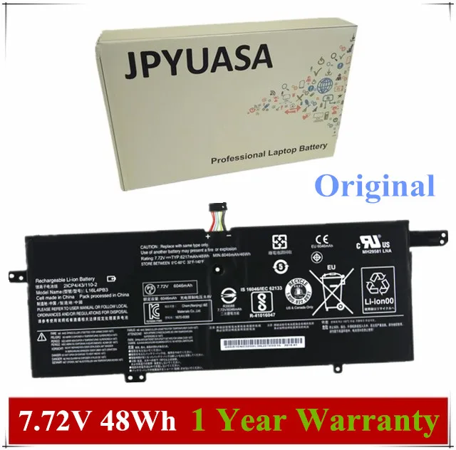 7XINbox 7.72V 6217mAh 48Wh Original L16M4PB3 16C4PB3 L16L4PB3 Laptop Battery For Lenovo Ideapad 720S-13IKB
7XINbox 7.72V 6217mAh 48Wh Original L16M4PB3 16C4PB3 L16L4PB3 Laptop Battery For Lenovo Ideapad 720S-13IKB
