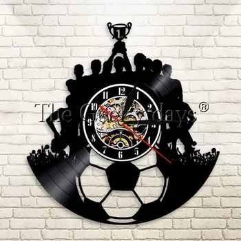 1Piece Football Vinyl Record Wall Clock Decor Soccer Team Champion Wall Art Sport Vintage Vinyl Record Clock Triumph Souvenir
1Piece Football Vinyl Record Wall Clock Decor Soccer Team Champion Wall Art Sport Vintage Vinyl Record Clock Triumph Souvenir