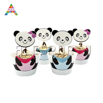 12 Pcs/Sets Cute Cartoon Giant Panda Cupcakes Around The Edge of The Children's Birthday Party Dessert Table Decoration
12 Pcs/Sets Cute Cartoon Giant Panda Cupcakes Around The Edge of The Children's Birthday Party Dessert Table Decoration