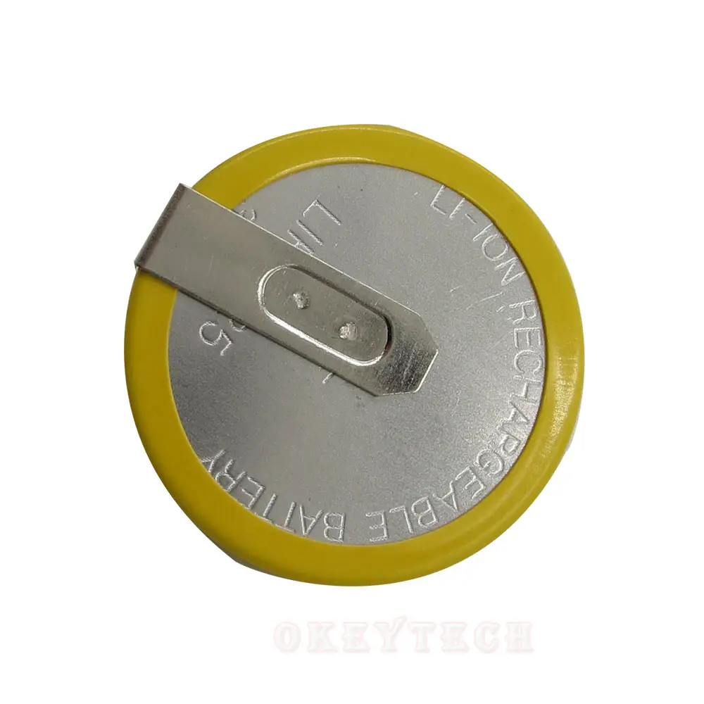 10PCS//LOT LIR2032 Li-ion Rechargeable Battery for BMW Remote Key with Weld Leg