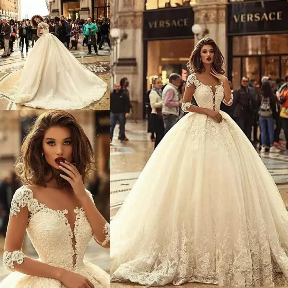 Фото Женское свадебное платье It's yiiya белое винтажное кружевное с - купить