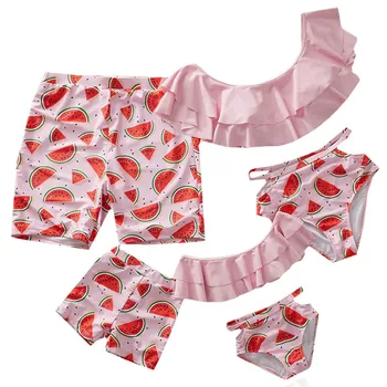 Mom And Daughter Swimsuits Ruffle Mommy And Me Clothes Set Print Family Look Mother Daughter Bikini Father Son Bathing Suit
Mom And Daughter Swimsuits Ruffle Mommy And Me Clothes Set Print Family Look Mother Daughter Bikini Father Son Bathing Suit